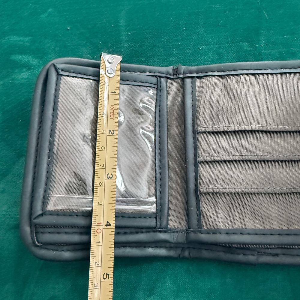 POLO SPORT Ralph Lauren Mens Trifold Wallet Khaki Nylon Velcro Closure - Picture 8 of 10